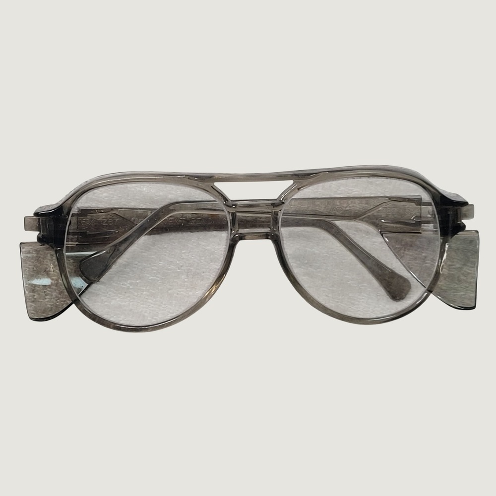 Vintage American Optical AO Z87 Safety Glasses Aviator Gray Side Shields Retro